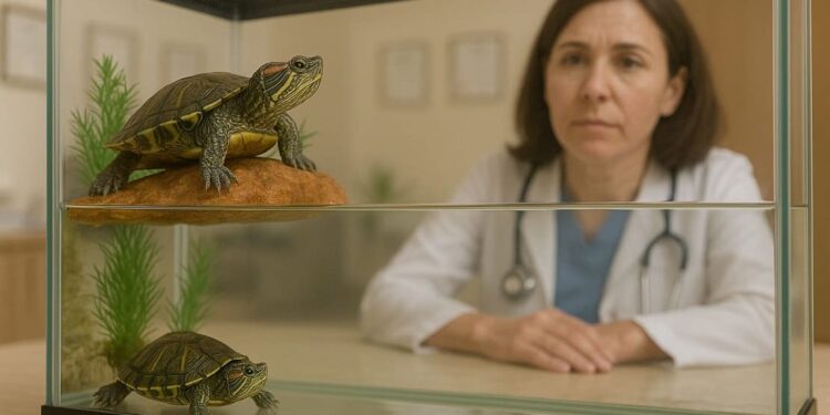 Tartarughe nella sala d’attesa dell’ambulatorio: multa e polemica, ma cosa dice la legge?