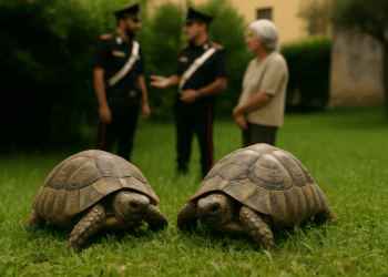 Anziani denunciati nel palermitano: detenevano in giardino testuggini senza documenti